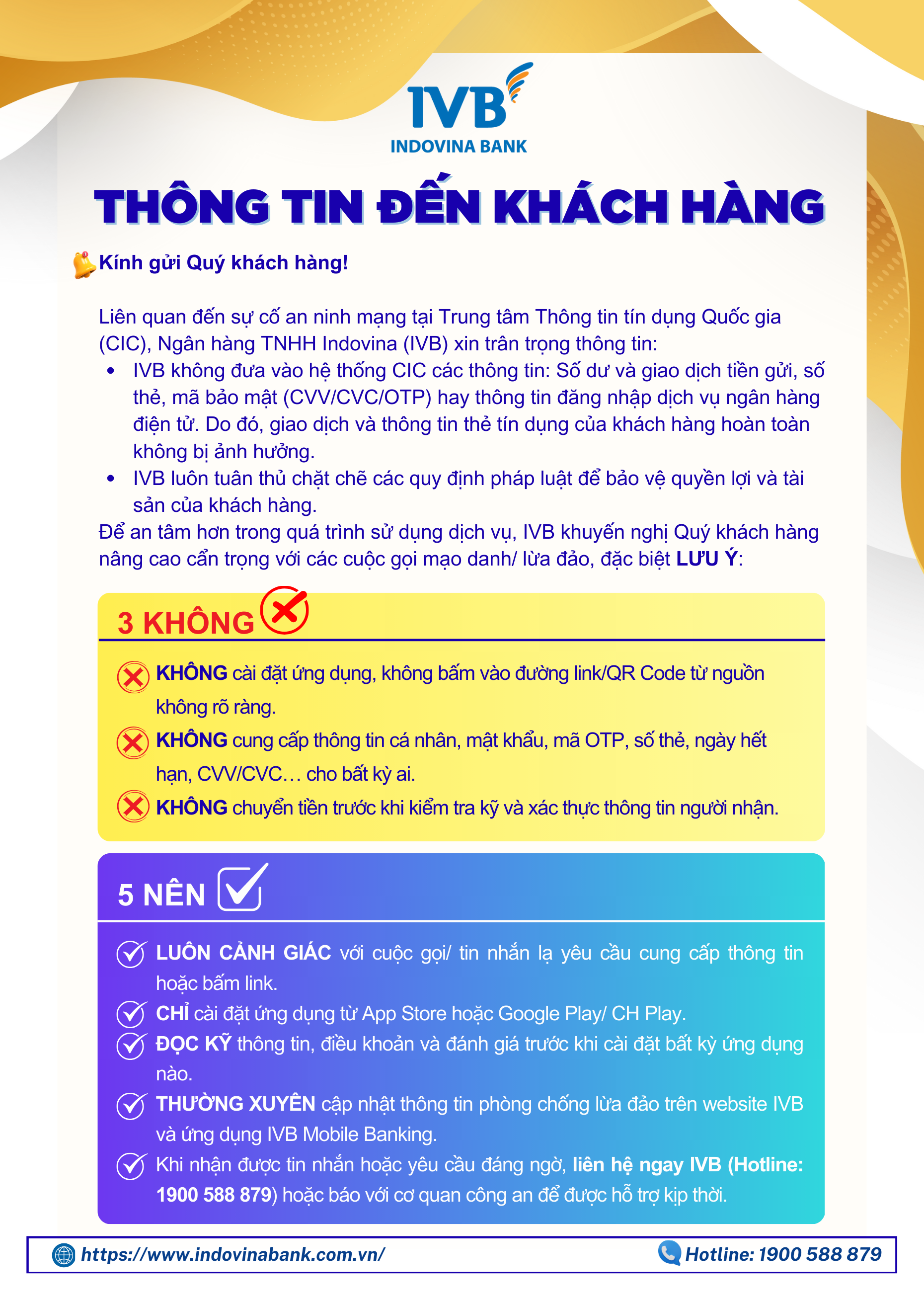 THÔNG TIN ĐẾN KHÁCH HÀNG